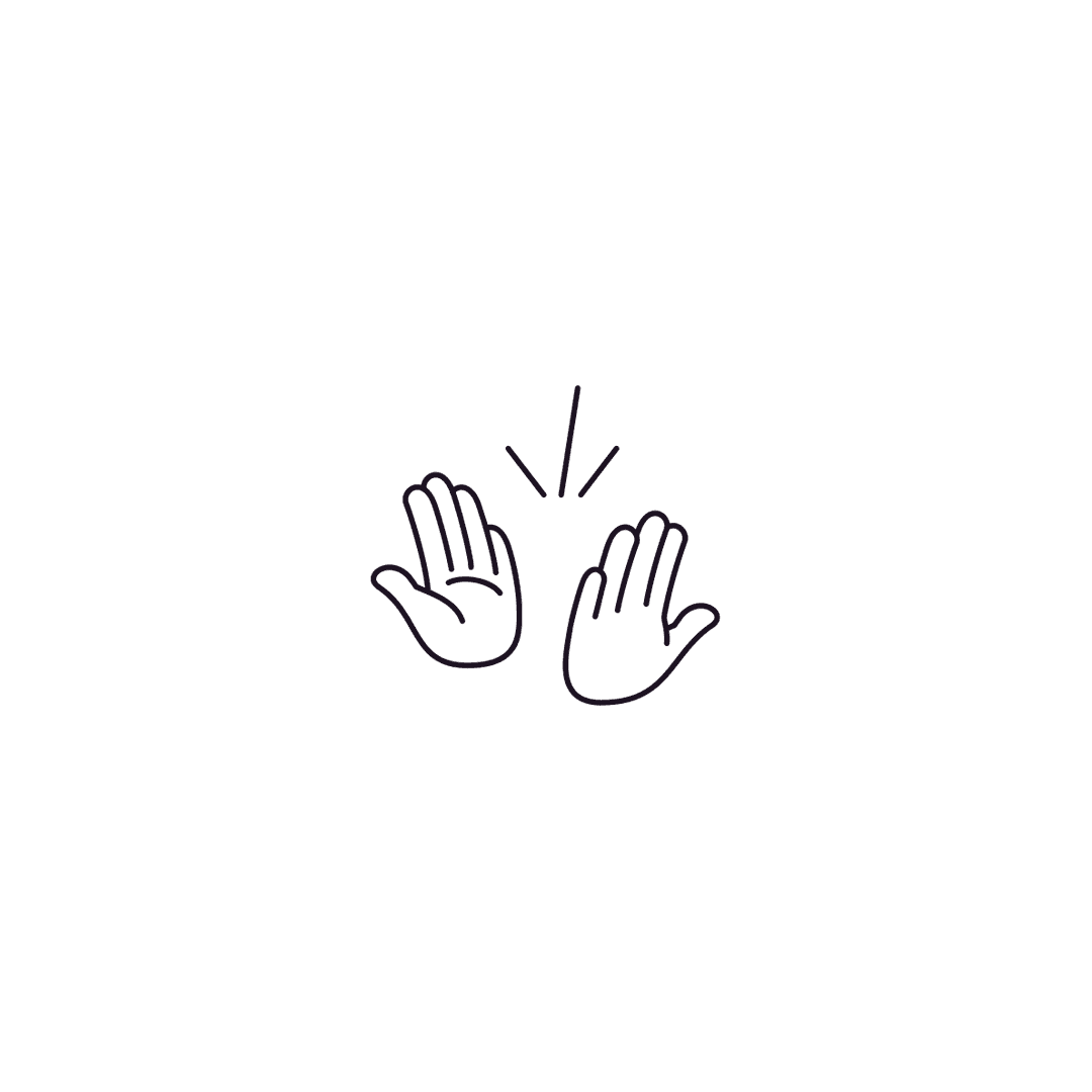 Hands hi-five